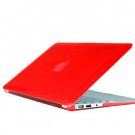 Ultra Slim Crystal Clear Hard Case for MacBook Air 11.6" (Red) & Free Keyboard Cover(Random)-282J