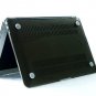 Ultra Slim Crystal Clear Hard Case for MacBook Air 13.3" (Black) & Free Keyboard Cover-286H