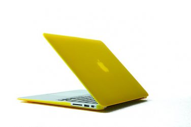 Ultra Slim Anti Glare Hard Case for MacBook Air 13.3" (Yellow) & Free Keyboard Cover(Random)-288G