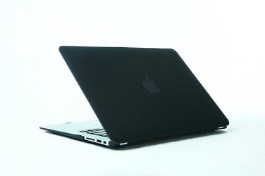 Ultra Slim Anti Glare Hard Case for MacBook Air 13.3" (Black) & Free Keyboard Cover(Random)-288I