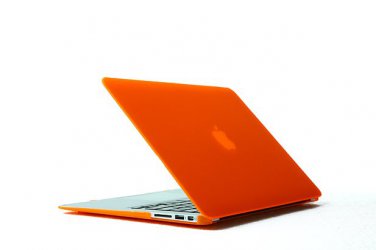 Ultra Slim Anti Glare Hard Case for MacBook Air 13.3" (Orange) & Free Keyboard Cover(Random)-288J
