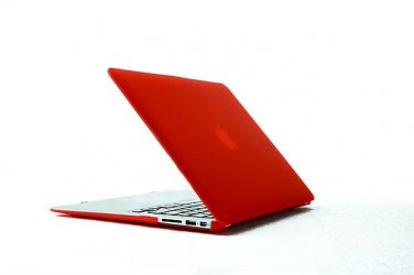 Ultra Slim Anti Glare Hard Case for MacBook Air 13.3" (Red) & Free Keyboard Cover(Random)-288K