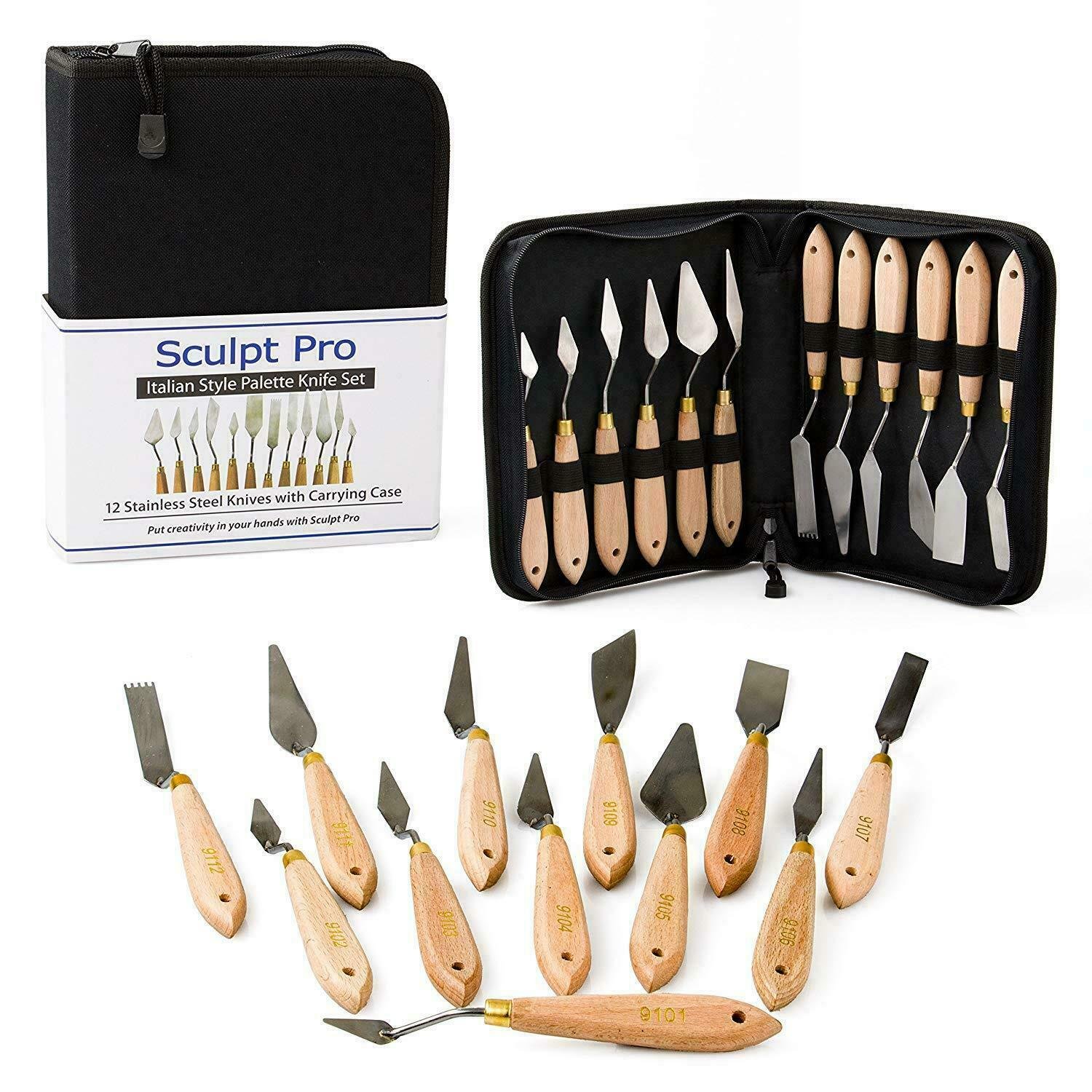 Sculpt Pro Italian Style Palette Painting Knife Set