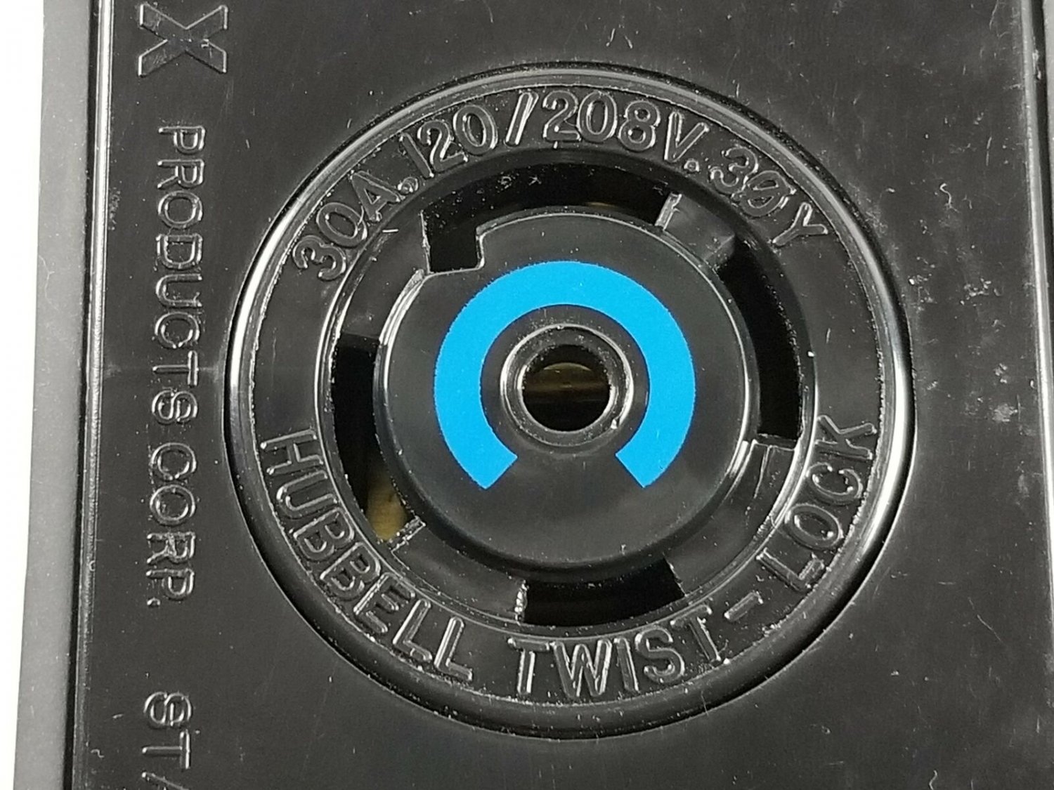 Lex Leviton Rubber Quad Box w/ Hubbell Twist Lock 30A 120/208V