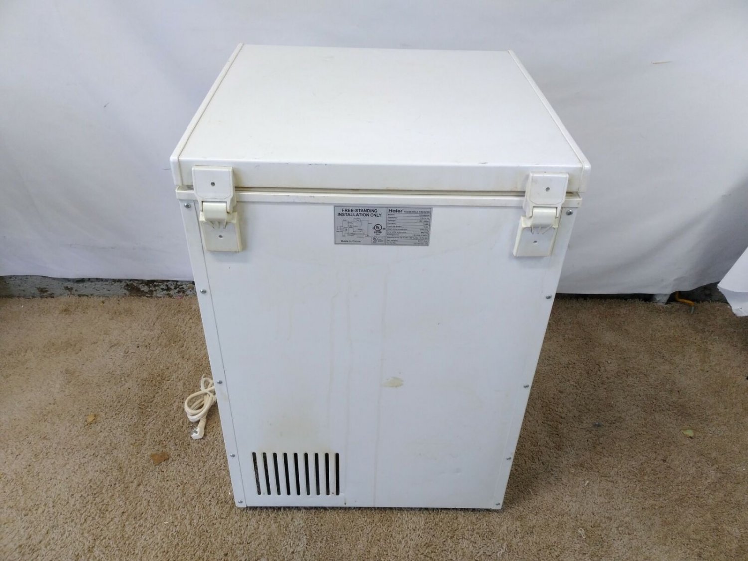 HAIER FREEZER CHEST 3.5 CU. FT. HNCM035E