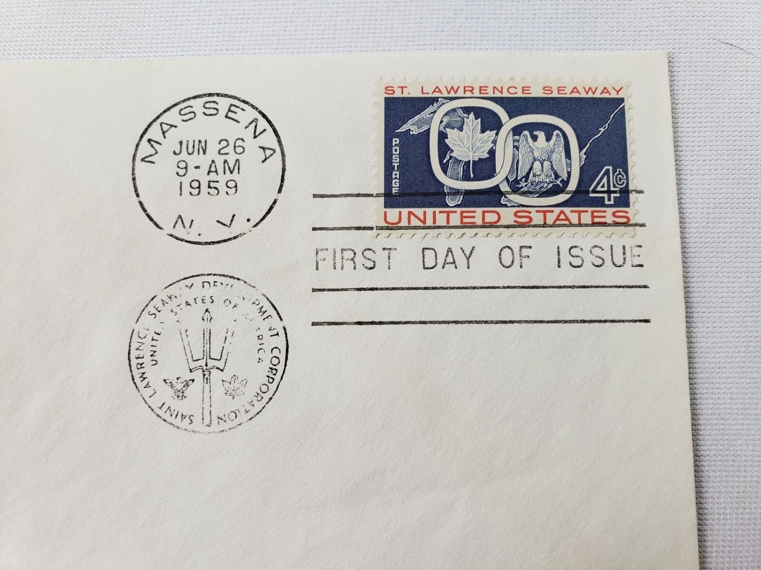 1959 First Day Issue ST Lawrence Seaway