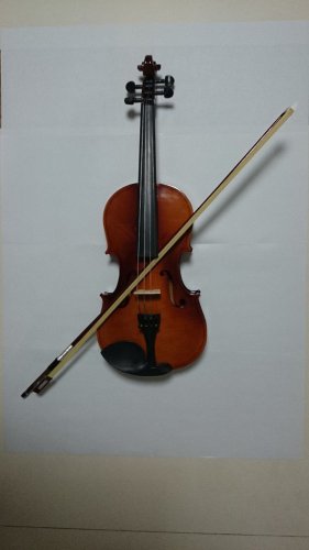 Student Acoustic Violin Full 4/4 Maple Spruce with Case Bow Rosin Wood Color