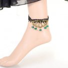 Handmade noble lace foot chain , decorative pendant jewel lace anklets, princess slave anklet
