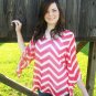 Coral Chevron Wide Sleeve Medium