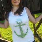 Anchor Sequin Tank Small