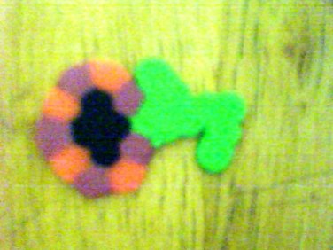 Perler bead flower