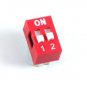 Dip Switch 2 Positions Gold Plated Contacts Top Actuated (4 pack)