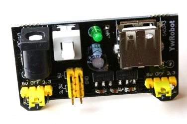 Breadboard Power Supply Module 3.3V and 5V simultaneously - great for Arduino