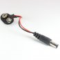 9V Battery Clip With 2.1mm Plug