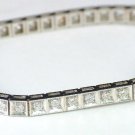 2.40 CTW Natural Diamonds Tennis Bracelet D VVS1 18KSolid Gold Certified 28628$