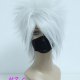 White/Gray/Green Wig