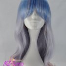 Free Shipping 55cm Long Multi-Color Beautiful lolita wig Anime cosplay Wig W13053