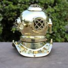 US NAVY Boston Mass MARK V Nautical Authentic Solid Brass Diving Diver Helmet