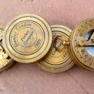 Vintage Brass Compass Stanley London Maritime Shiny Sundial Nautical compasses