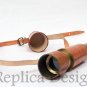 Marine Navy Scope Leather Lens Cap Telescope Handheld Carrying Mariner gift deco