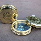 Set Of Two Antique Vintage Pocket Compass Stanley London 1885 Solid brass compas