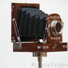 Hollywood Regency Soviet Wooden Folding Camera 3 Leg Tripod Home & Office Decor