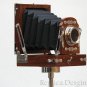 Hollywood Regency Soviet Wooden Folding Camera 3 Leg Tripod Home & Office Decor