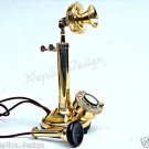 Vintage functional Ornament candle Stick rotary dial Phone Home & Office Decor