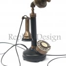 Elegant decorative candle phone ROTARY DIAL vintage look Decorative telephone