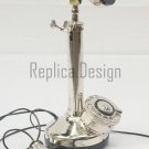Retro Style brass candle phone Rotary Dial Stick Sliver Telephone Lover Gift