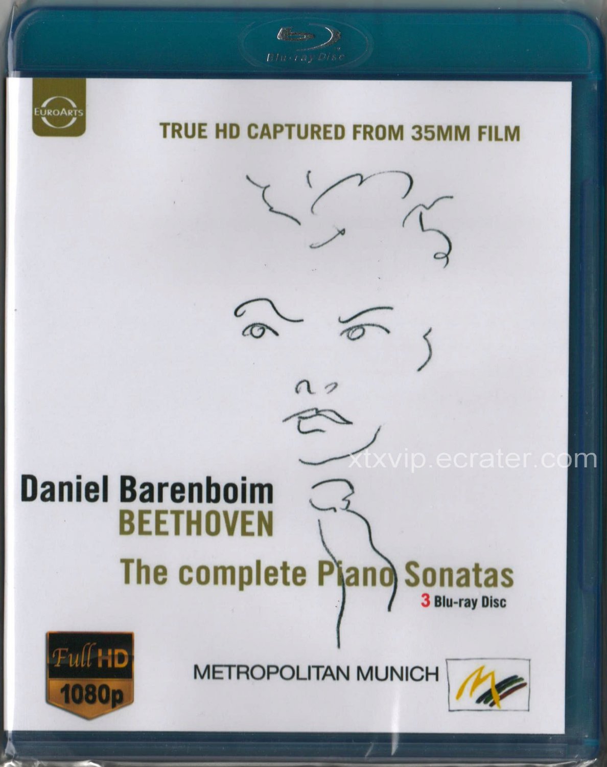 Beethoven: The Complete Piano Sonatas - Daniel Barenboim Disc 3 - Blu-Ray