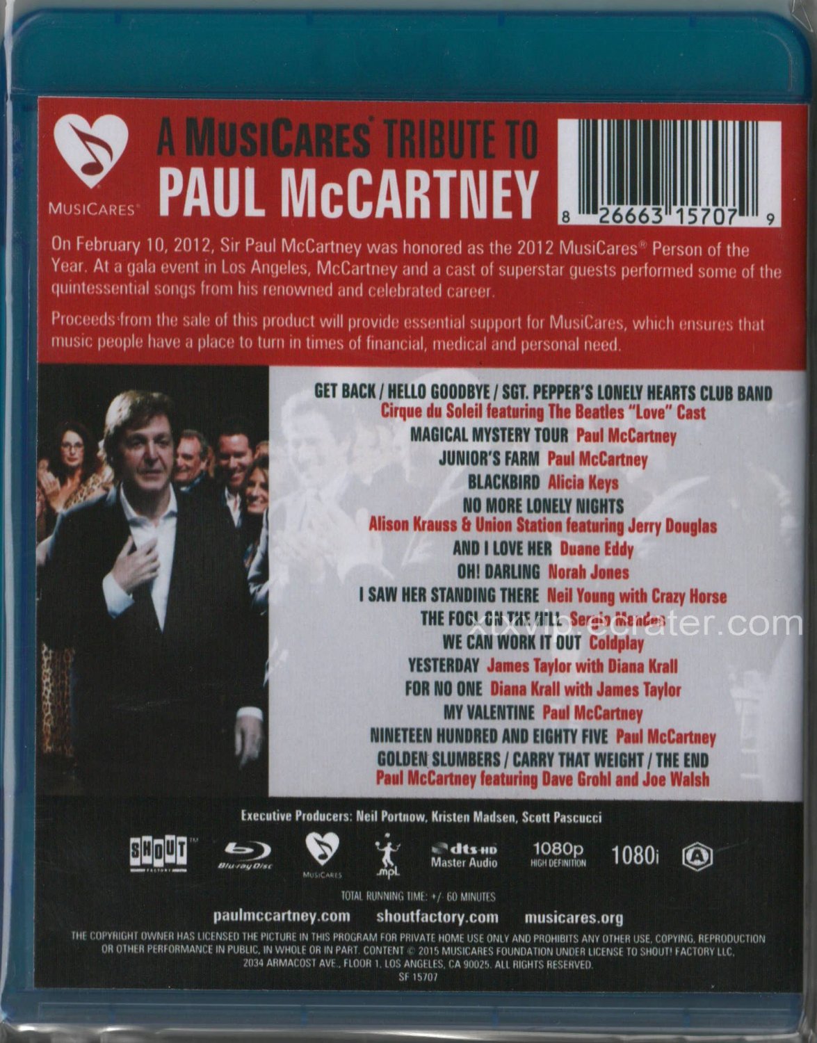 Paul McCartney - A MusiCares Tribute to Paul McCartney - Blu-Ray