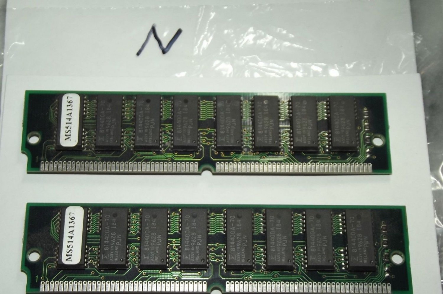 2 matching 72 Pin SIMM with Tin connectors 12 module 1MX36-70 SIMM