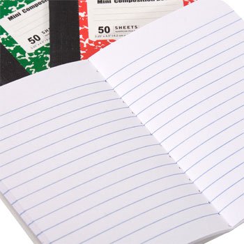 Mini 50 Sheet Composition Notebook
