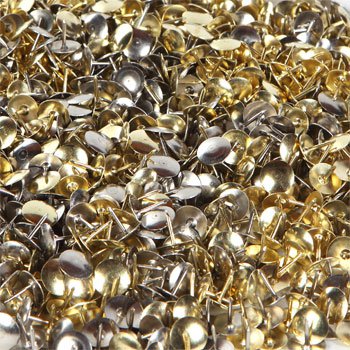 Gold Thumb Tacks (100)