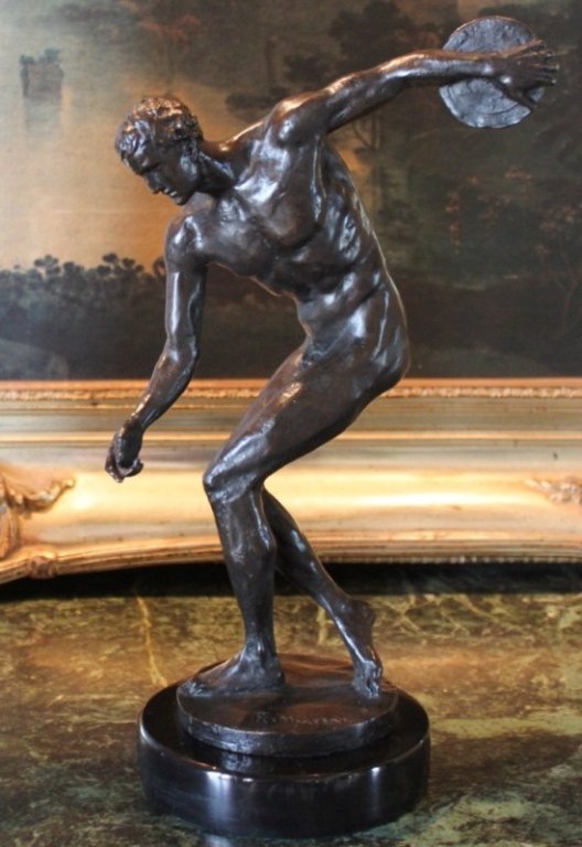 Nude Discobolus Of Myron Bronze Sculpture My Xxx Hot Girl