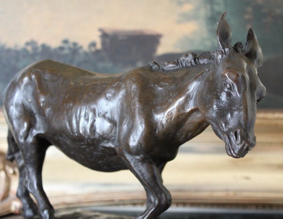 Donkey Mule Jackass Bronze Sculpture