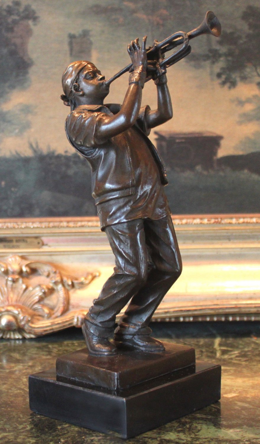 Blues Jazz Musician Entertainer Bronze Sculpture
