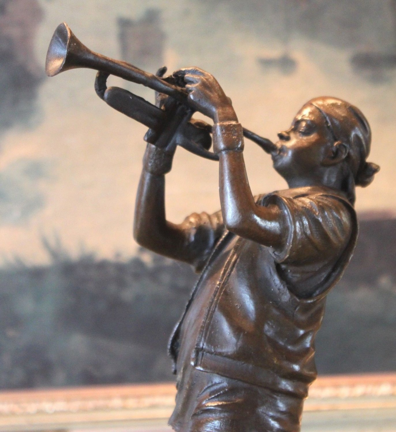 Blues Jazz Musician Entertainer Bronze Sculpture