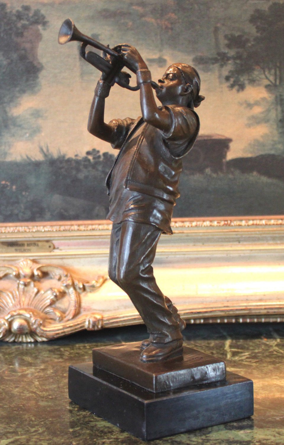 Blues Jazz Musician Entertainer Bronze Sculpture
