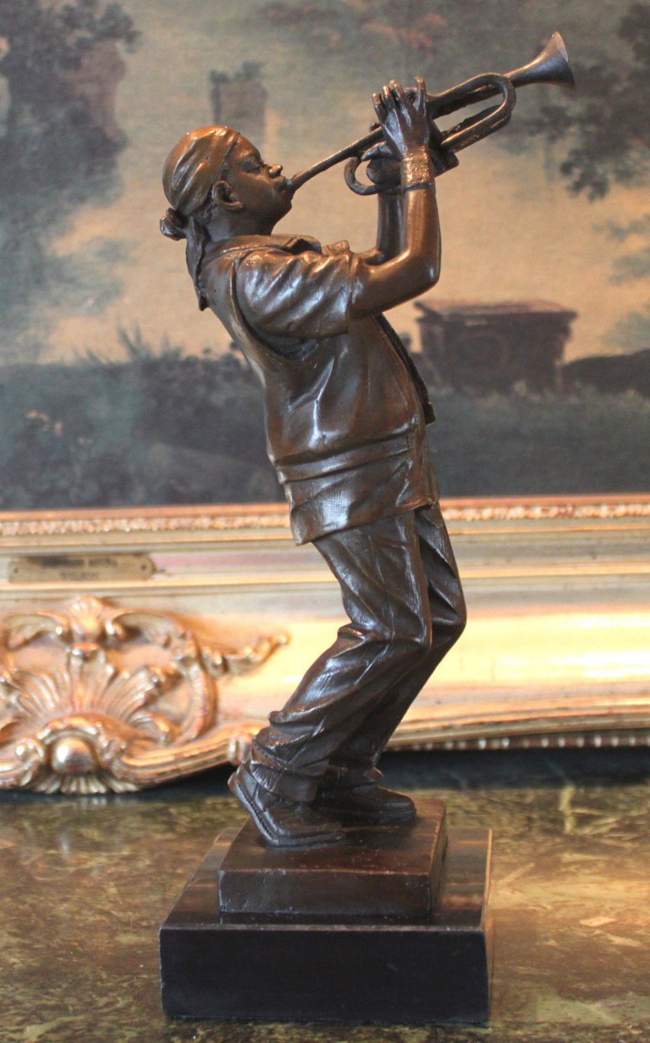 Blues Jazz Musician Entertainer Bronze Sculpture