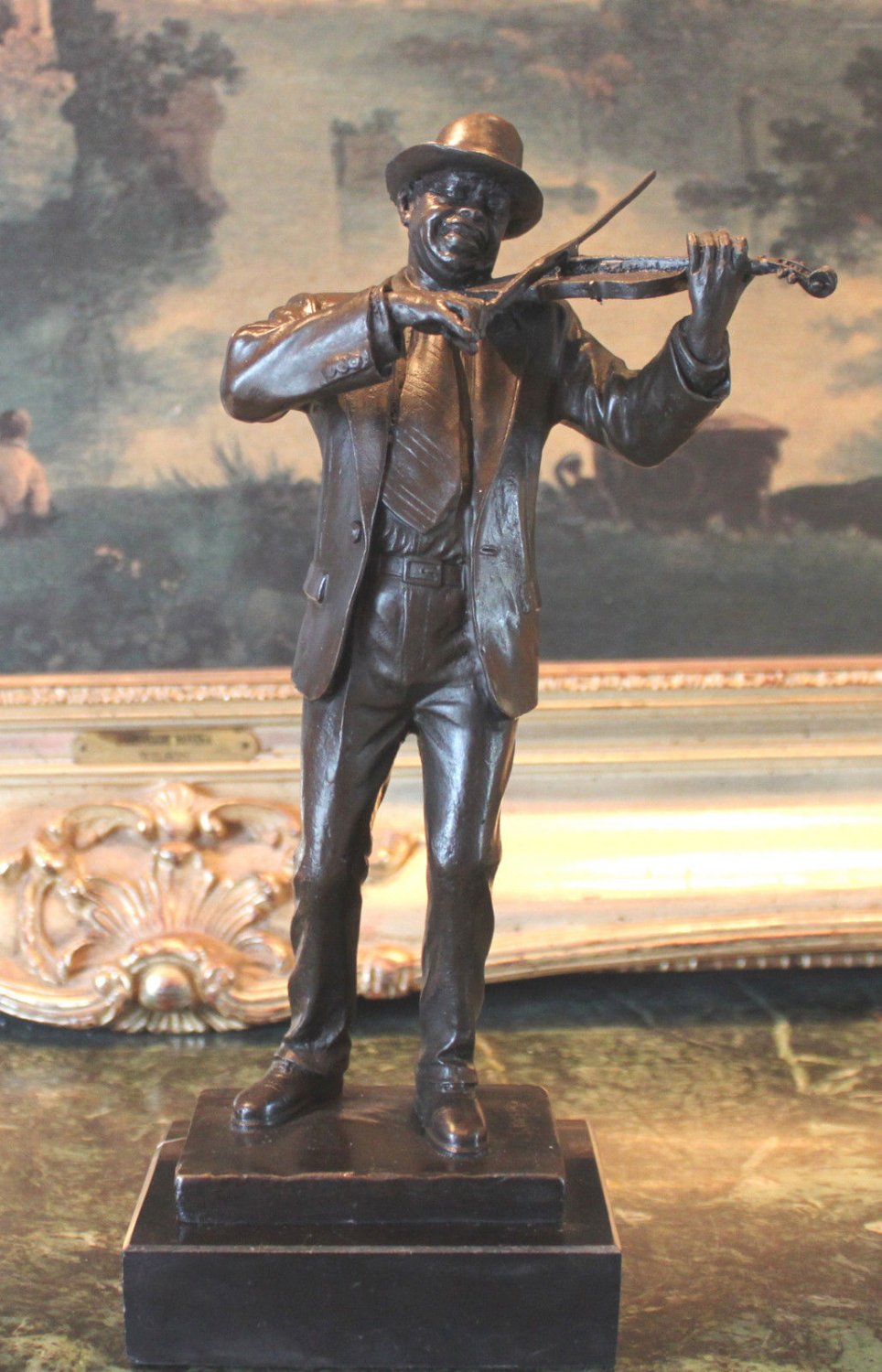 Blues Jazz Musician Entertainer Bronze Sculpture