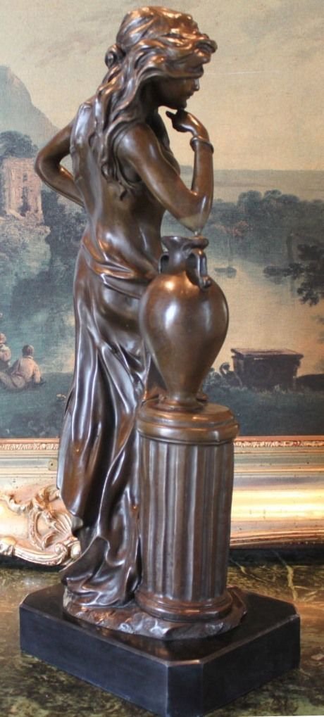 Large Minerva Roman Goddess Of Wisdom Bronze Sculpture