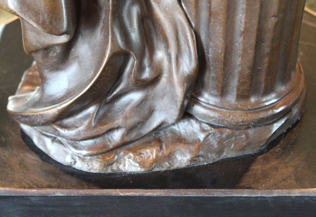 Large Minerva Roman Goddess Of Wisdom Bronze Sculpture
