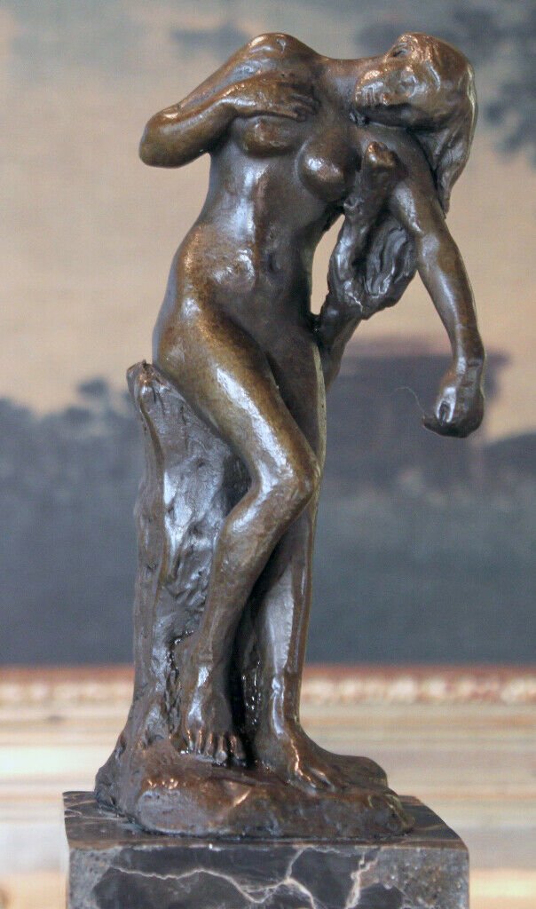 Classic Rodin Nude Woman Bronze Sculpture