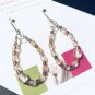 Beaded earrings, #3622E, #3635E hoop earrings, BFF gift ideas