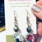 Blue handmade silver earrings, #3631E, gift ideas, Lucine designs