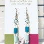 Blue drop handmade earrings, #3594E, gift ideas, Lucine designs