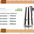 6 Cup,300 ml Stainless Moka Express Stovetop,Espresso Maker,Moka Pot