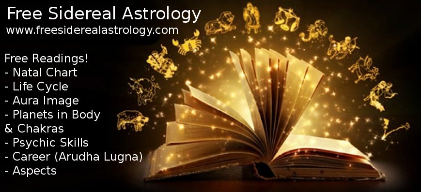 sidereal astrology free chart